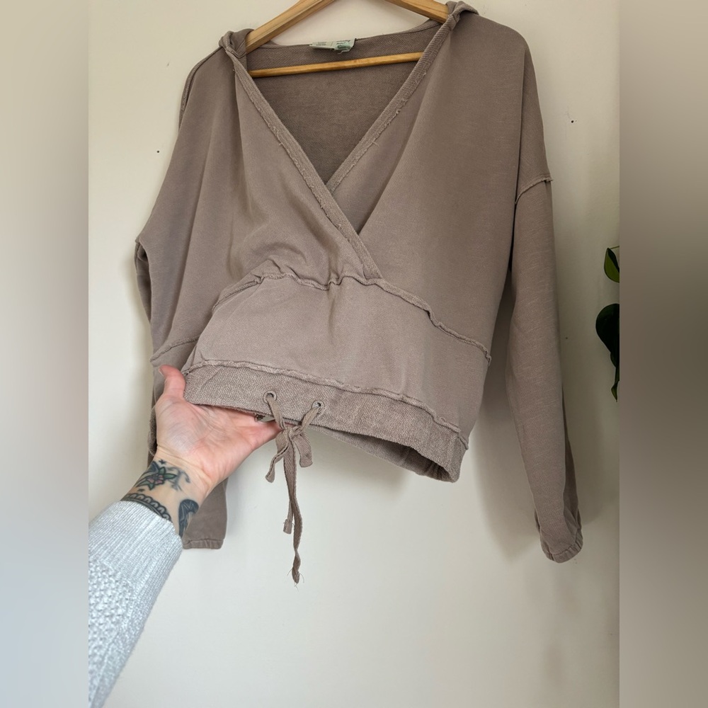 Anthropologie Saturday Sunday Sharon Hoodie in Taupe - Picture 7 of 9